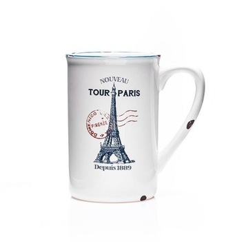 kubek retro Vintage  Paris Paryż Porcelana Eiffel