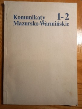 KOMUNIKATY MAZURSKO-WARMIŃSKIE NR 1-2 (191-2) 1991