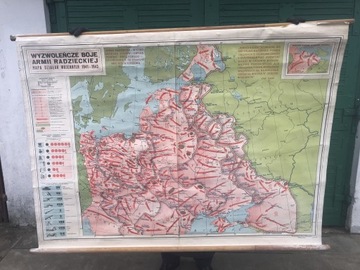 Mapa wyzwoleńcze boje armii radzieckiej 1941-1945