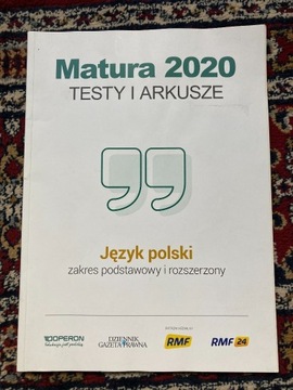 TESTY i arkusze maturalne j.polski podst. i rozsz.