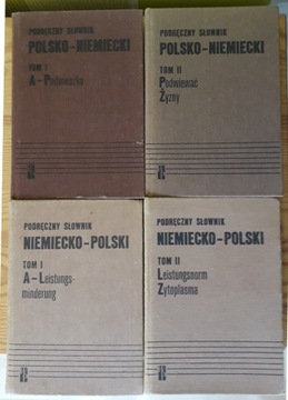 Słownik Polsko-Niemiecki Niemiecko-Polski - 4 tomy