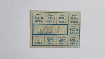 Kartka żywnościowa 1989-8