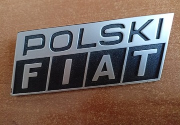 Emblemat POLSKI FIAT Fiat 126p NOWY ORYGINAŁ z PRL