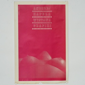 Plakat PRL Akt Wystawa grafiki