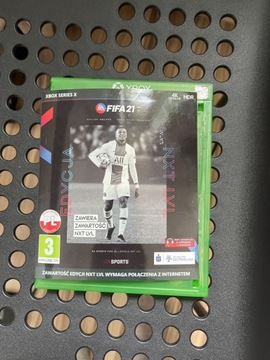 Produkt fifa 21 z uszkodzoną folią gra nie używana