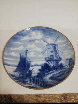 Talerz kolekcjonerski Wallendorf kobalt porcelana