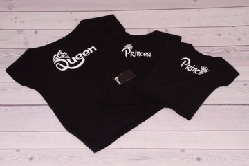 Bluzka czarna bawełniana z nadrukiem Queen rS