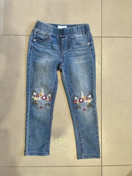 Spodnie leginsy jeans 116 Blue ink