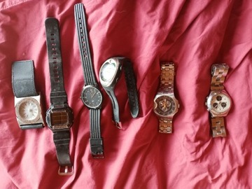 Trochę zegarków w tym diesel i Swatch irony 