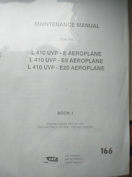 Dokumentacja techniczna samolotu L. L-410 Turbolet