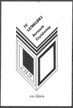 Ex libris IV Lub. Jarmark Czytelniczy, 1979r.