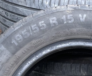 Opony letnie Continental 195/55 R15 używane