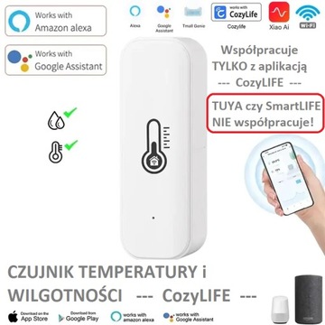 Termometr higrometr czujnik WIFI Smart CozyLIFE 