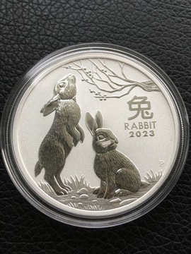 Lunar rok królika 2023 Perth Mint 1 oz Ag