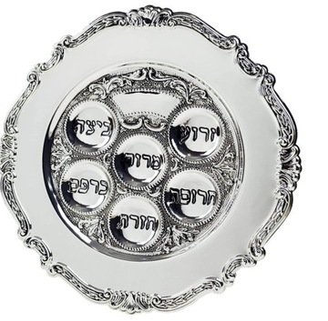 Judaizm Talerz na Pesach Passover seder plate