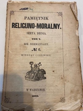 Pamiętnik Religijno-Moralny, 1860, Serya druga