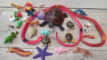 Zwierzęta zabawki dla dzieci super zestaw mix 4
