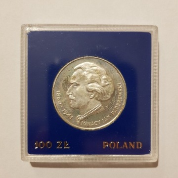 Moneta srebrna I. J. Paderewski 1975 100 zł