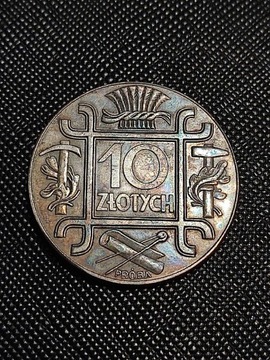 10 złotych polskich 1934 Stara moneta Polska wykopki monet