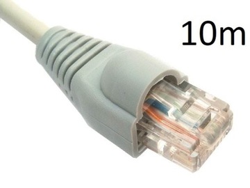 Kabel internetowy RJ-45 10m (gumki i wtyki)