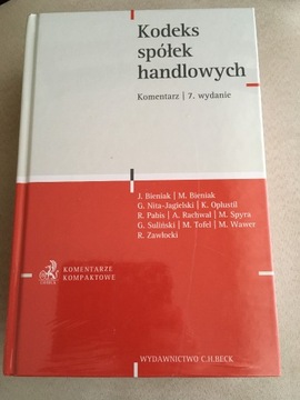 Komentarz. Kodeks spółek handlowych. J.Bieniak