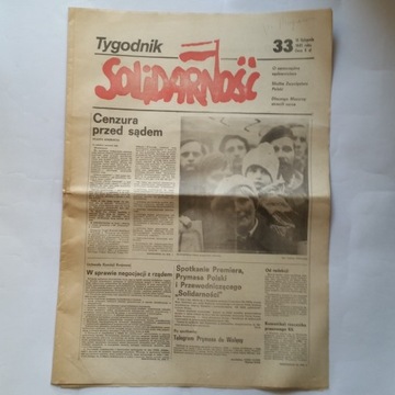 TYGODNIK SOLIDARNOŚĆ nr 33 z 1981 