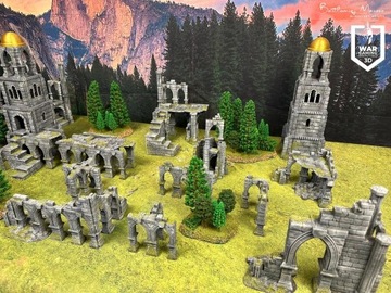 Makieta, tereny do gry bitewnej Warhammer, Lotr druk 3D wersja malowana