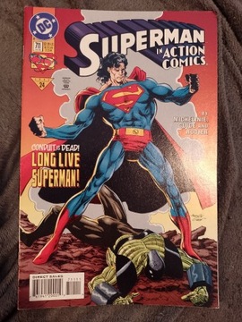 Superman in ACTION COMICS 711 Death of Clark Kent 