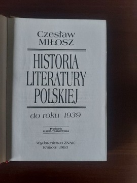 C.Miłosz-Historia literatury polskiej do roku 1939