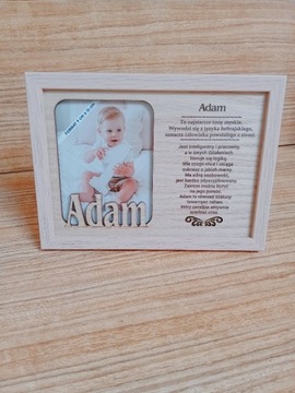 Ramka na zdjęcie dziecko Adam 