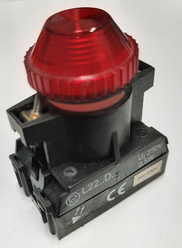 Lampka sygnalizacyjna L22D czerwona 24-230V