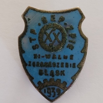 Odznaka XI Walne Zgromadzenie Śląsk 1939r. II R.P.