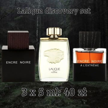 Lalique discovery set 3x5ml