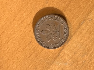 Moneta 1 fenig 1986 Niemcy RFN