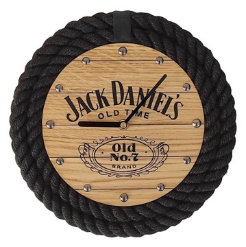 Elegancki prezent Zegar w stylu Jack Daniel's