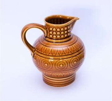 Miodowo-brązowy wazon z połowy stulecia VEB Torgau