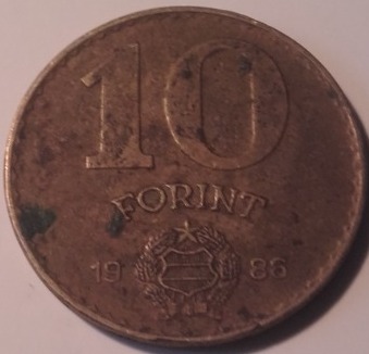 Węgry 10 forintów 1986r.