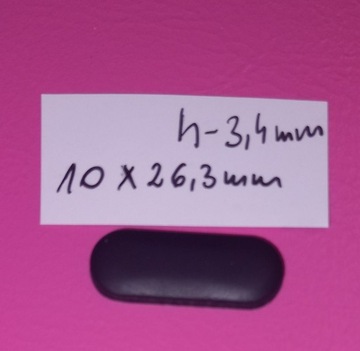 Stopka nóżka gumka do laptopa 10 x26,6mm h-3,4 mm