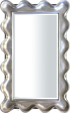 oryginalne lustro 82551 srebrna pofalowana rama