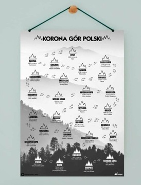 Korona Gór Polski - plakat A3