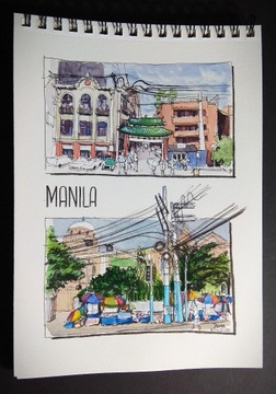 Szkic akwarelowy - Manila 