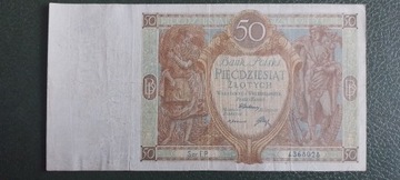 50 złotych 1929 seria EP