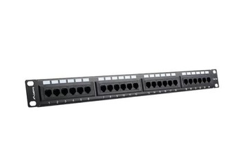 LANBERG Patch Panel 24 Port 1U Kat - 2sztuki