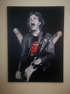 Obraz olejny Mick Jagger. 