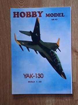 HOBBY MODEL 42 model kartonowy samolot YAK-130