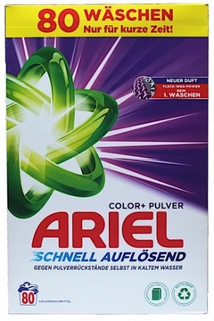 ARIEL 4,8kg Color - Niemiecki proszek do prania - 80 prań