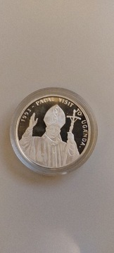 Uganda 10 000 shilling 1993 Jan Paweł II st. L