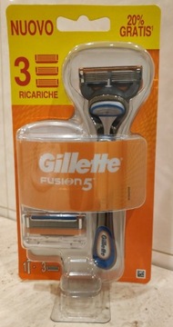 Gillette fusion 5 uchwyt 3 wkłady prezent