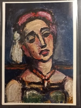 Pocztówka Malarstwo Georges Rouault Młoda Kobieta 