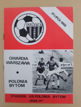 PROGRAM POLONIA BYTOM - GWARDIA WARSZAWA 1988-89